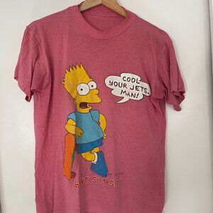 Vintage 90s Bart Simpson T-shirt • Cool Your Jets Man!
